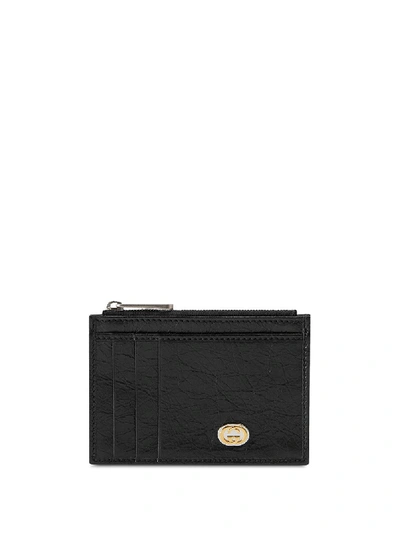 Gucci Logo标牌钱包 In Black