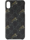 Gucci Soft Gg Supreme Tigers Iphone X/xs Case In Black