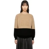 GIVENCHY GIVENCHY BEIGE AND BLACK 4G SWEATER