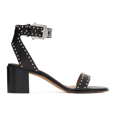 Givenchy Elegant Studded Leather Sandals In Black