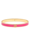 Tory Burch Kira Enameled Bracelet, Pink/gold