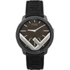 FENDI FENDI BLACK AND BROWN RUN AWAY F IS FENDI WATCH