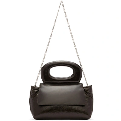 Lemaire Brown Mini Cabas Bag In 492 Chocola
