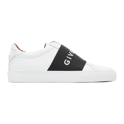 Givenchy Urban Street Logo-print Leather Slip-on Sneakers In Black