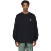 Nike Black Fleece Sportswear Club Sweatshirt