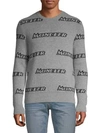 MONCLER LOGO PRINT SWEATER,0400011976164