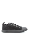 GIUSEPPE ZANOTTI BLABBER BLACK SUEDE SNEAKERS