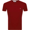 VIVIENNE WESTWOOD SMALL ORB LOGO T SHIRT RED,127878