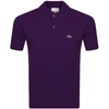 LACOSTE SHORT SLEEVED POLO T SHIRT PURPLE,127845