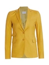 AKRIS PUNTO Two Button Stretch Satin Jacket