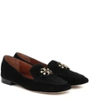 TORY BURCH MILLER SUEDE LOAFERS,P00426094