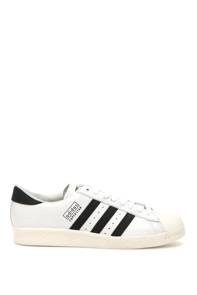 Adidas Originals Superstar 80s Recon Premium Leather In White,black