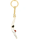 THOM BROWNE GOLD WOMEN'S DIVER KEYCHAIN,MZK039A-01763