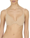 Natori Sheer Glamour Push Up Underwire Bra In Cafe