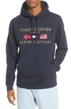 TOMMY HILFIGER MULTI FLAG EMBROIDERED HOODIE,MW12292
