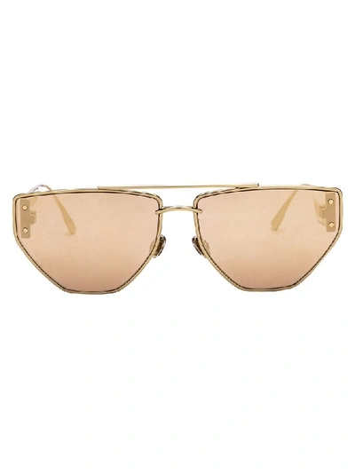 Dior Eyewear Gradient Frame Sunglasses In Multi
