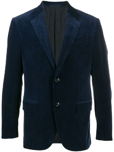 Ermenegildo Zegna Corduroy Blazer In Blue