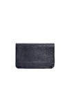 ISAAC REINA ISAAC REINA BLACK LEATHER CLUTCH,825/BLK