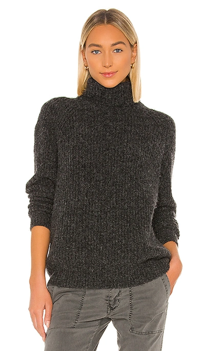 Nili Lotan Douglass Sweater In Charcoal