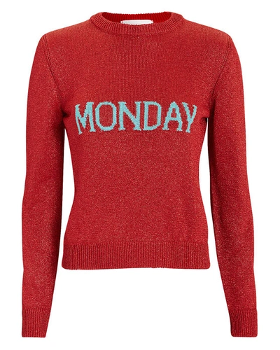 Alberta Ferretti Monday Sweater In Red
