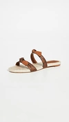 ALEXANDRE BIRMAN CLARITA BRAIDED FLAT EXOTIC SLIDES