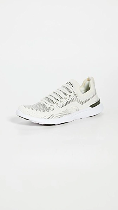 Apl Athletic Propulsion Labs Techloom Breeze Sneakers In Pristine/fatigue/white