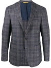 CANALI FITTED CHECKED BLAZER