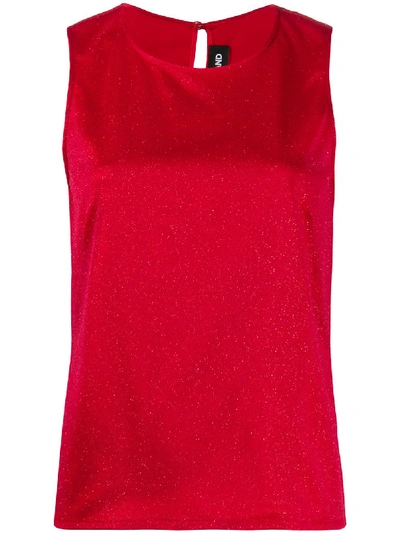Styland Straight Fit Tank Top In Red