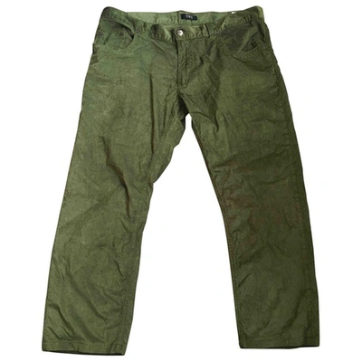 Pre-owned Costume National Trousers In Green
