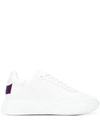 Stella Mccartney Loop Logo-embossed Vegetarian Leather Sneakers In White