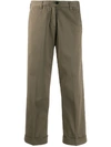 Woolrich Cropped Trousers In Green