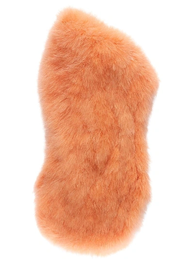 Gucci Ostrich Feather Cape In Orange