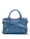 Balenciaga Mini Classic City Shoulder Bag In Blue