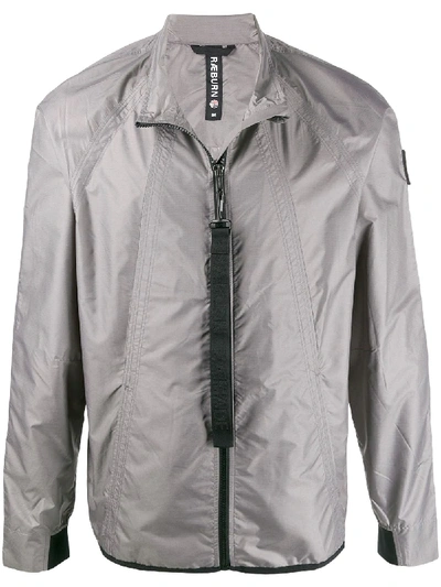 Raeburn Zipped Lightweight Jacket In Grey