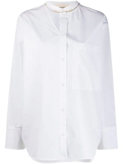 Ports 1961 Colour Block Shirt In White