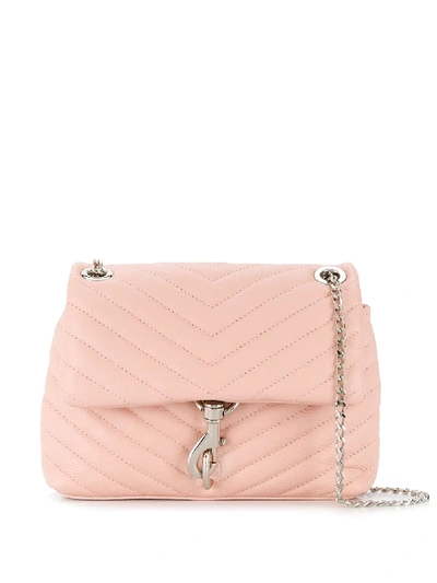 Rebecca Minkoff Edie Quilted Crossbody Bag In Rosa