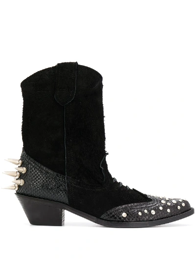 Junya Watanabe Stiefel Mit Nieten In Black