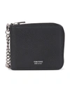 TOM FORD BLACK CHAIN WALLET,11159943