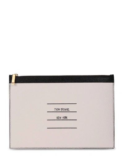 Thom Browne Paper Label Tablet Holder (small) In Black