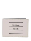 THOM BROWNE PAPER LABEL WALLET,11159784