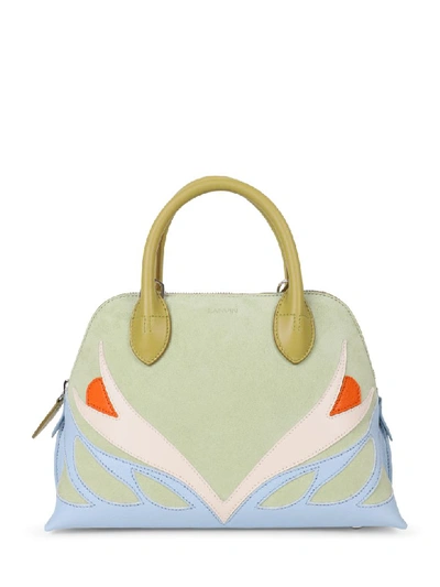 Lanvin Patchwork Dolly Parrot Bag S In Ice