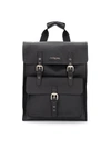 PHILIPPE MODEL BACKPACK IN BLACK LEATHER WITH FRONT POCKET,11159703