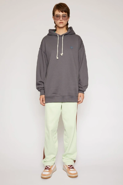 Acne Studios Oversized Hooded Sweatshirt Stone Grey