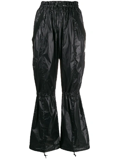 A-cold-wall* Straight-leg Cinched-knee Trousers In Black
