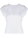 Frame V-neck T-shirt In White