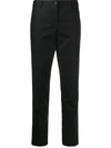 Michael Kors Stretch-wool Straight-leg Trousers In Black