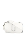 Marc Jacobs The Softshot 27 Leather Crossbody Bag In White