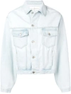 GOLDEN GOOSE LIGHT BLUE COTTON OUTERWEAR JACKET,G34MP564A1