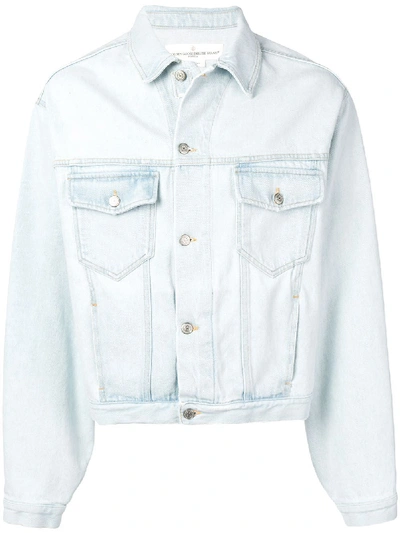 Golden Goose Light Blue Cotton Outerwear Jacket