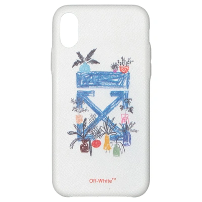 Pre-owned Off-white Arrow Iphone Xs Max Case White/blue